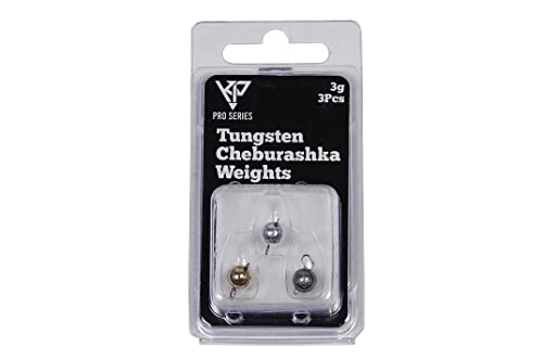 K.P Tungsten Cheburashka Bottom Jig Sinker Chebu 3 Gramm Natur 3 Stück von K.P