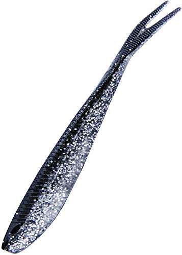 K.P XO Baby Dropshot V Tail Gummifische 2,6" 6 Stück Barsch Gummiköder 030 Schwarz Silber K.P XO Baby Dropshot V Tail Gummifische 2,6" 6 Stück Barsch Gummiköder 030 Schwarz Silber von K.P