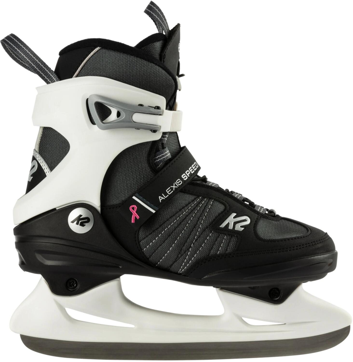 K2 Alexis Speed Ice Pro Schlittschuh (39.0 (US=8.0), black/white/gray) von K2 Skates