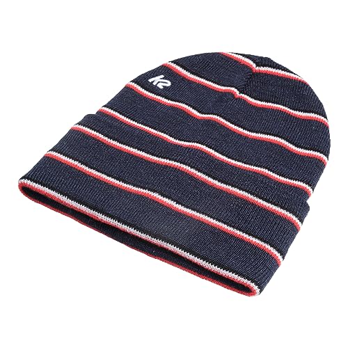 K2 Stripe Beanie Mütze, Navy, One Size von K2