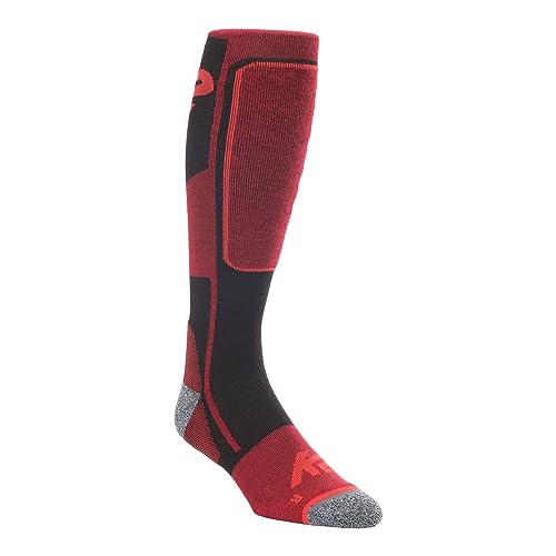 K2 Unisex – Erwachsene Freeride Sock Skisocken, red, L von K2