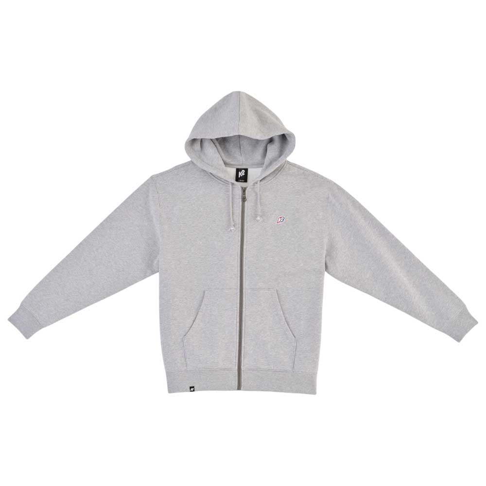 K2 Embroidery Full Zip Sweatshirt Grau XL Mann von K2