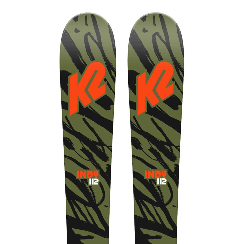 K2 Indy+fdt 4.5 S Plate Junior Pack Alpine Skis Grün 88 von K2