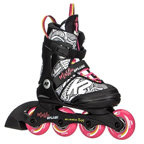 K2 Skates Inline Skates Marlee Splash Mädchen - Größen verstellbare Kinder Inline Skates — Black - pink - Splash — 30F0117 K2 Skates Inline Skates Marlee Splash Mädchen - Größen verstellbare Kinder Inline Skates — Black - pink - Splash — 30F0117 von K2