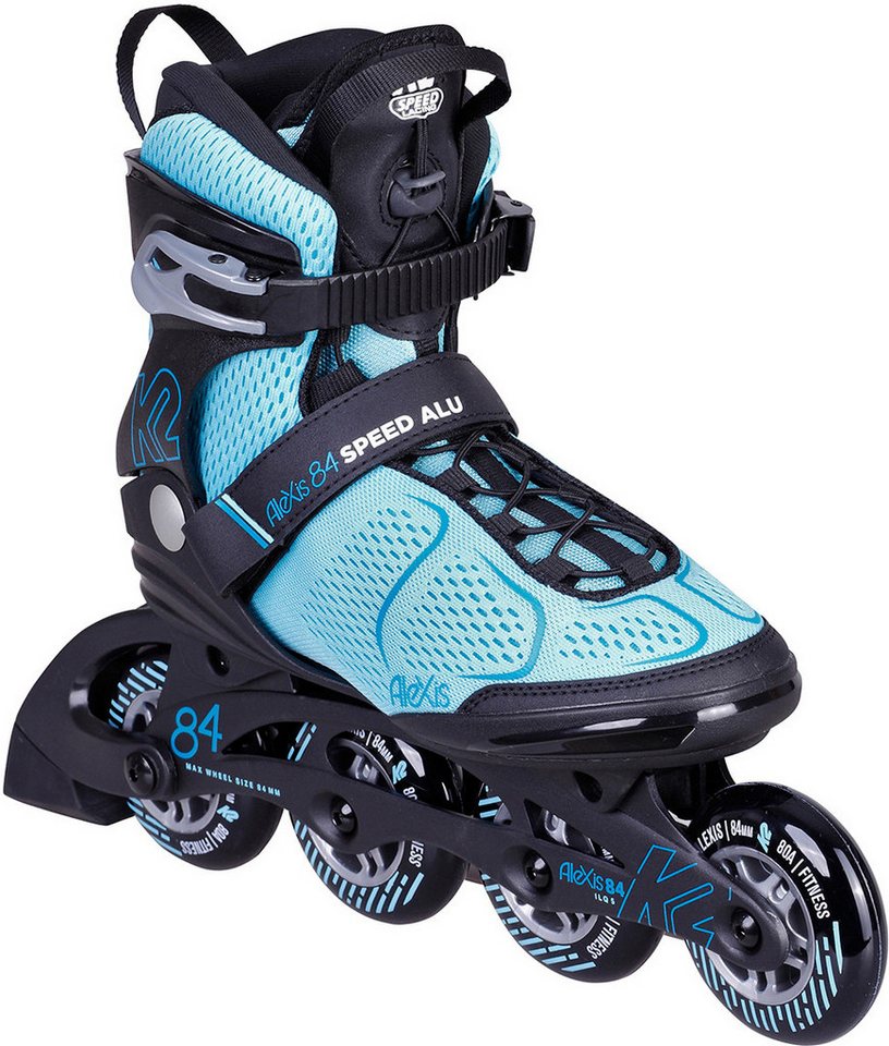 K2 Inlineskates K2 ALEXIS 84 SPEED ALU Inline Skate turquise/black von K2