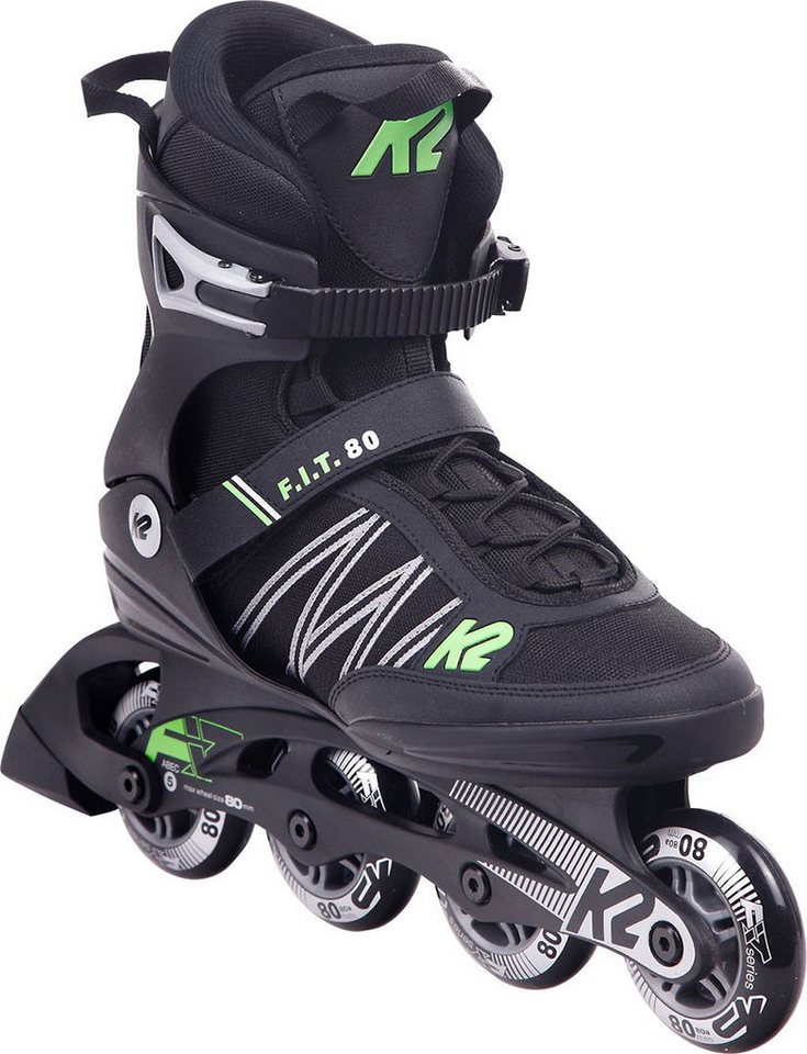 K2 Inlineskates K2 F.I.T. 80 Inline Skate black/green K2 Inlineskates K2 F.I.T. 80 Inline Skate black/green von K2