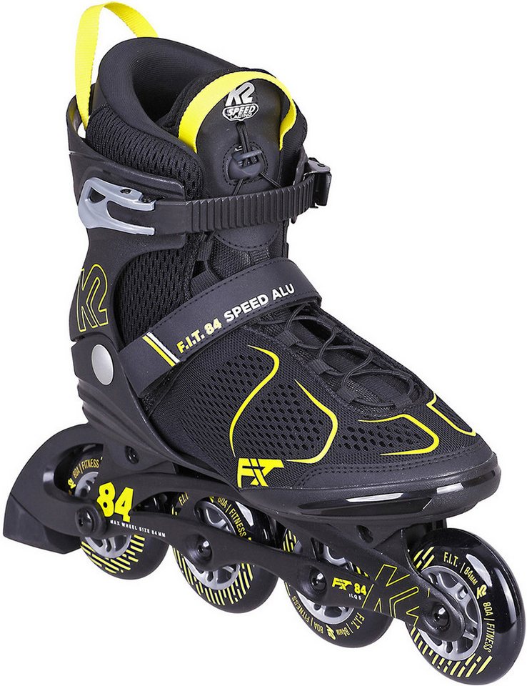 K2 Inlineskates K2 F.I.T. 84 SPEED ALU Inline Skate black/yellow K2 Inlineskates K2 F.I.T. 84 SPEED ALU Inline Skate black/yellow von K2
