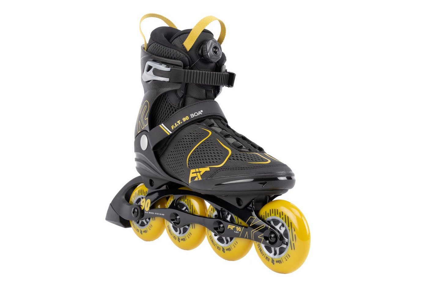 K2 Inlineskates K2 F.I.T. 90 BOA Inline Skate grey/mustard K2 Inlineskates K2 F.I.T. 90 BOA Inline Skate grey/mustard von K2