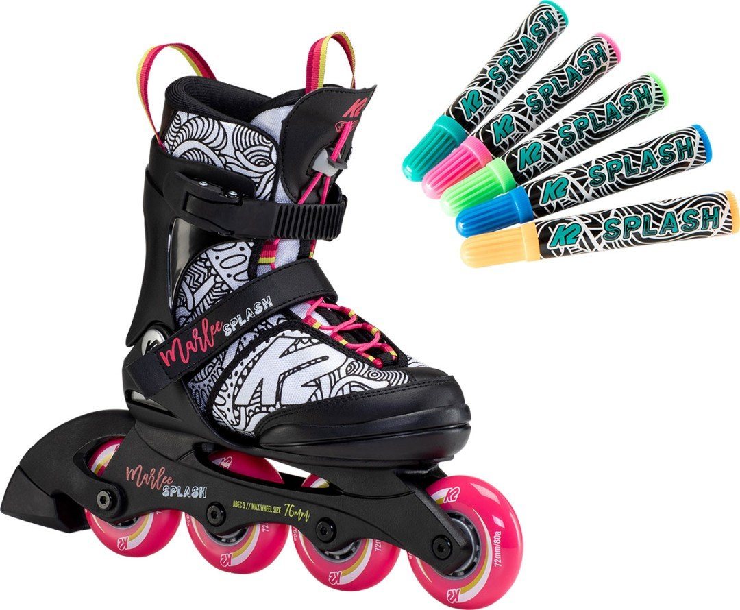 K2 Inlineskates K2 MARLEE SPLASH Kinder Inline Skate black/pink/splash von K2