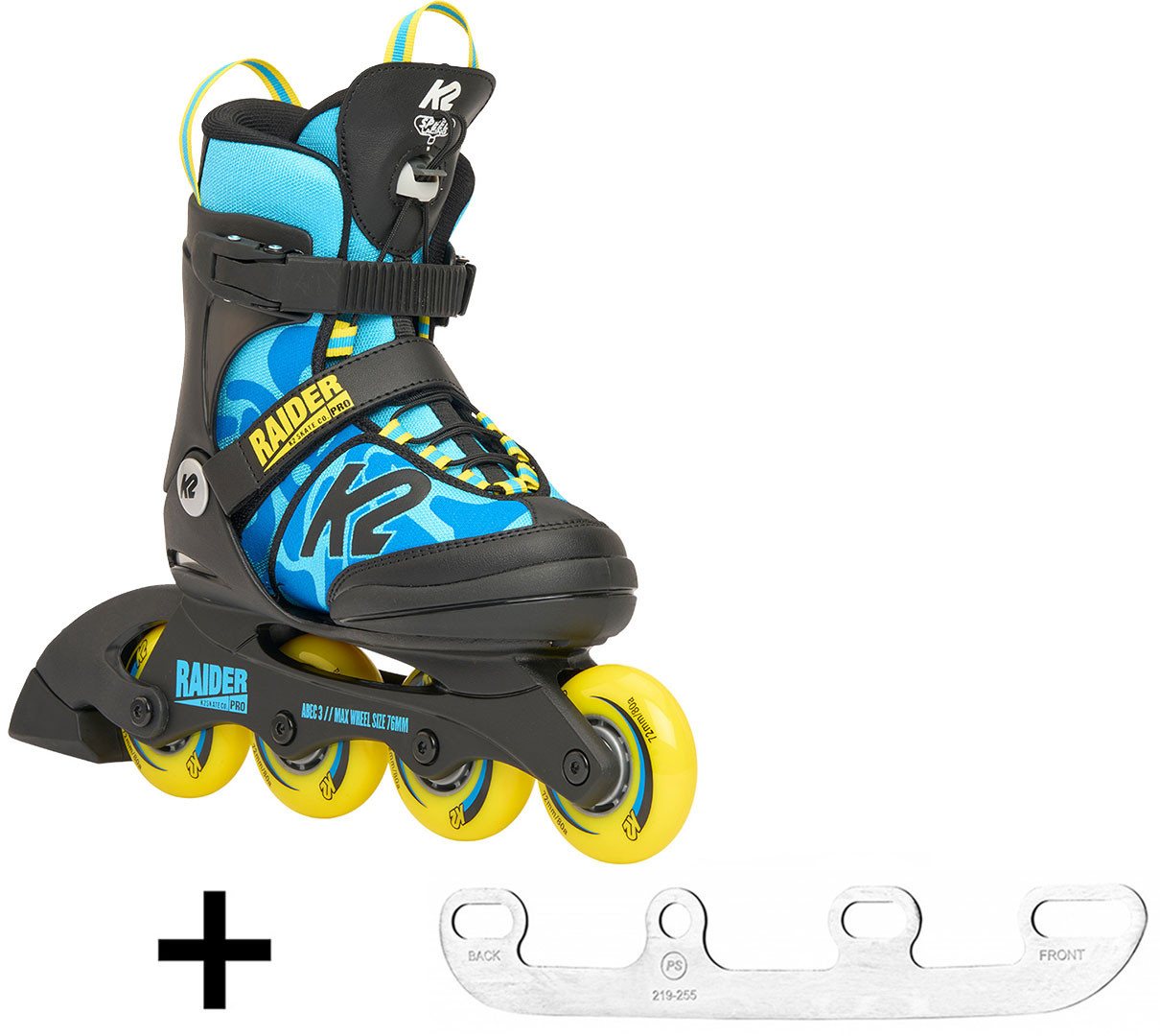 K2 Inlineskates K2 RAIDER PRO Kids Inline Skate blue/yellow mit Schlittschuh Eiskufen K2 Inlineskates K2 RAIDER PRO Kids Inline Skate blue/yellow mit Schlittschuh Eiskufen von K2
