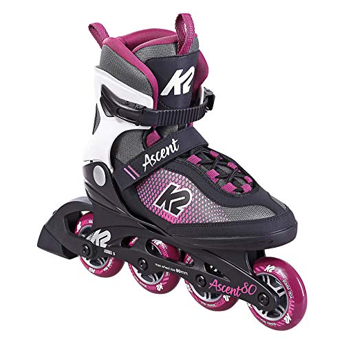 K2 Skates Damen Inline Skates ASCENT 80 W, black - grey - purple, 30F0761.1.1.085 von K2