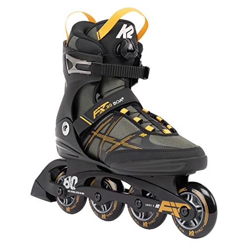 K2 Skates Herren Inline Skates F.I.T. 80 BOA, Grey - Mustard, 30G0315.1.1.115 K2 Skates Herren Inline Skates F.I.T. 80 BOA, Grey - Mustard, 30G0315.1.1.115 von K2