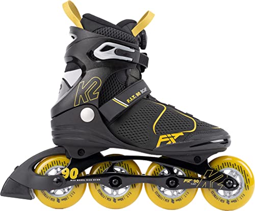 K2 Skates Herren Inline Skates F.I.T. 90 BOA, grey - mustard, 30G0815.1.1.105 von K2