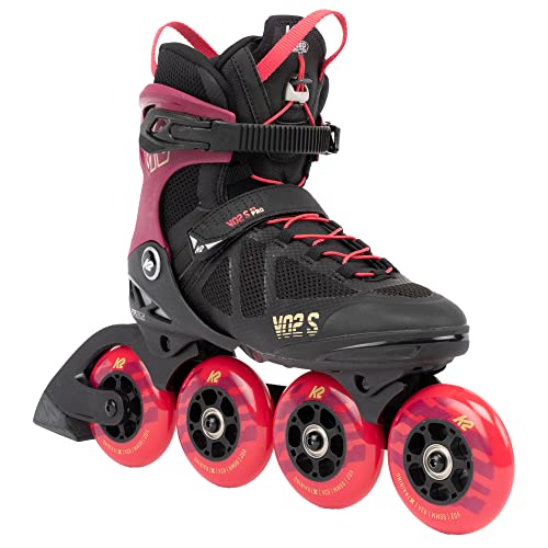 K2 Skates Unisex Inline Skates VO2 S 90 SHORT CUFF, burgandy - pink, 30G0247.1.1.110 von K2