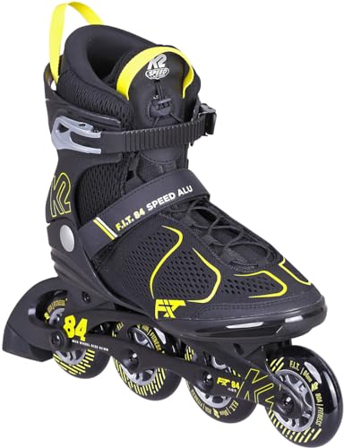K2 Skates Herren Inline Skates FIT 84 Speed ALU — Black - Yellow — 30G0837 K2 Skates Herren Inline Skates FIT 84 Speed ALU — Black - Yellow — 30G0837 von K2
