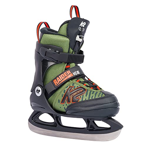 K2 Skates Jungen Schlittschuhe Raider Ice, green - orange, 25G0110.1.1.L, L (EU: 35-40 / UK: 3-7 / US: 4-8) von K2