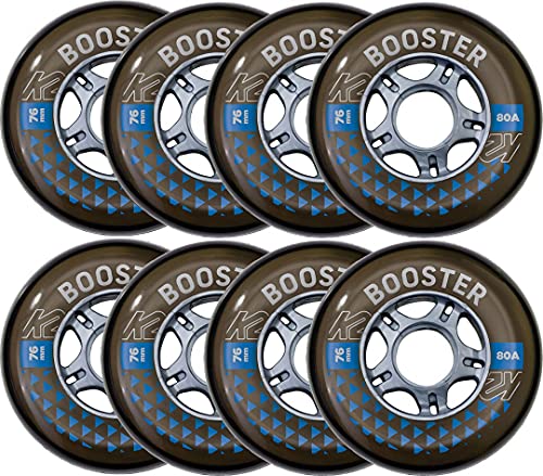 K2 Skates BOOSTER 76MM 80A 8-WHEEL PACK W ILQ 5 – black – 30F3006 von K2