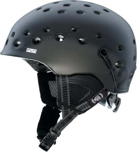 K2 Ski Herren Skihelm Route Black S (51-55 cm) 1044103.1.1.S Snowboard Snowboardhelm Kopfschutz Protektor von K2