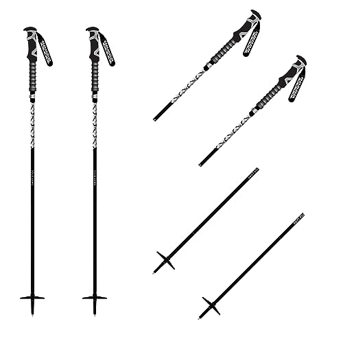 K2 Unisex – Erwachsene Swift Stick Skistock, Black, 105-135 cm von K2