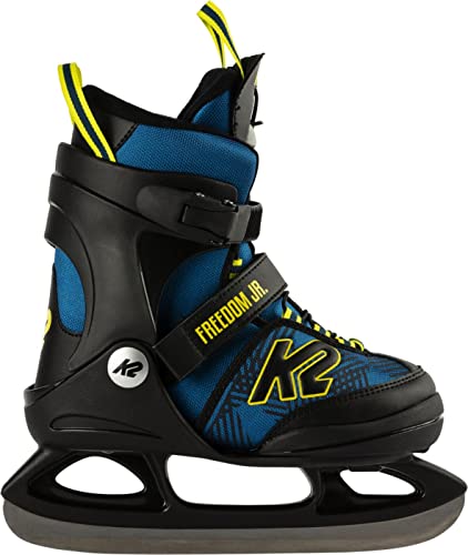 K2 Unisex Jugend Freedom Ice Eishockey, Blue_Yellow, 32 von K2