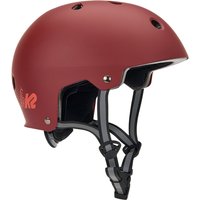 K2 Varsity Pro Skate- und Fahrradhelm Kinder 4 - burgandy - orange L von K2