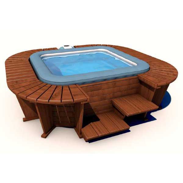 K2o Hot Inflatable Tub With External Panels Blau 795 Liters von K2o