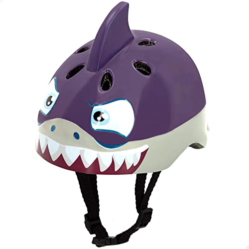 K3YRIDERS Unisex Jugend Casco 3D Tiburon Zubehör, violett K3YRIDERS Unisex Jugend Casco 3D Tiburon Zubehör, violett von COLORBABY