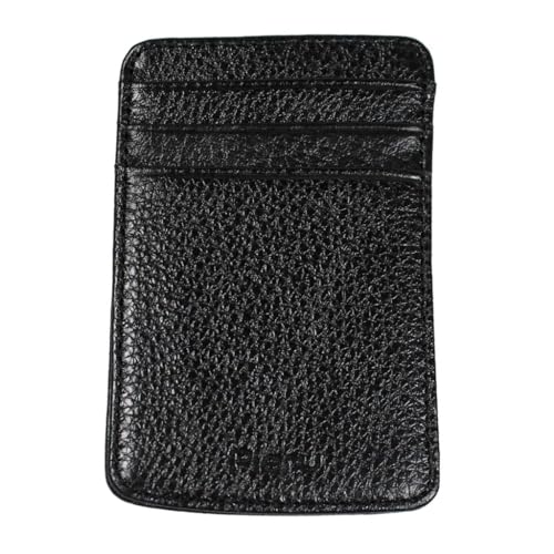 KADSXIYA Kartenhalter Multi-Slot Kartenhalter PU Leder Pocket Wallet Cash Holder, Schwarz von KADSXIYA