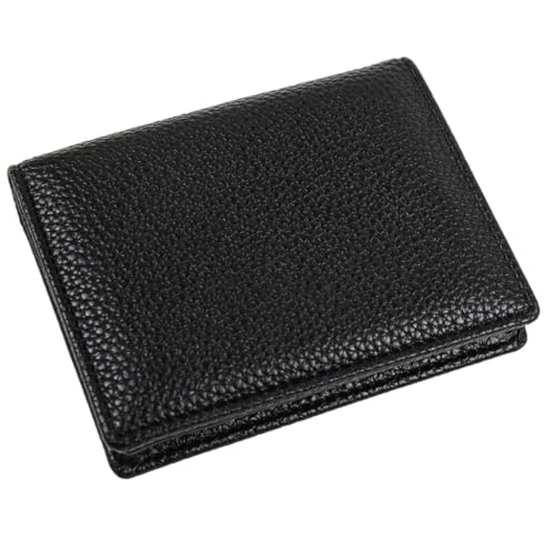 KADSXIYA PU Pocket Wallet Cash Holder Bifold Large Capacity Bank Credit Card Organizer, Schwarz von KADSXIYA