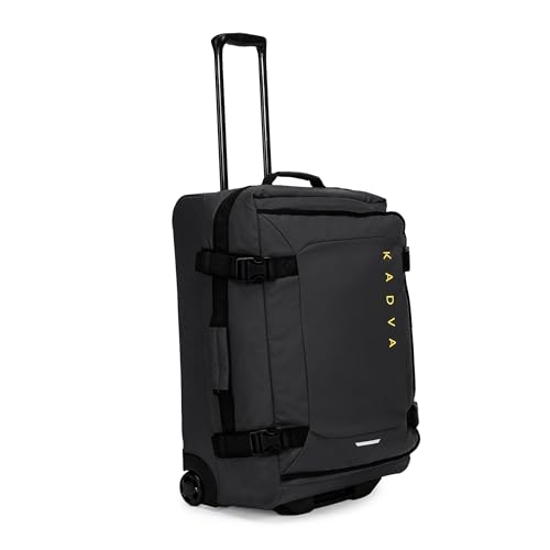 KADVA Lazio Reisekoffer auf Rollen I 74 Liter Kabinengepäck Handgepäck I Soft Shell mit 2 Rädern I Teleskoprahmen I Gewicht 3,3kg I Farbe Schwarz KADVA Lazio Reisekoffer auf Rollen I 74 Liter Kabinengepäck Handgepäck I Soft Shell mit 2 Rädern I Teleskoprahmen I Gewicht 3,3kg I Farbe Schwarz von KADVA