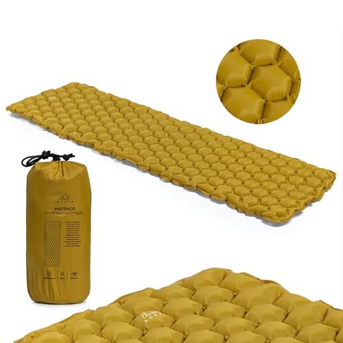 KADVA Trekkingmatratze Leichtes, kompaktes, strapazierfähiges Material Schlafmatratze mit Bezug Ideal fürs Wandern und Camping Großflächig Farbe Braun KADVA Trekkingmatratze Leichtes, kompaktes, strapazierfähiges Material Schlafmatratze mit Bezug Ideal fürs Wandern und Camping Großflächig Farbe Braun von KADVA