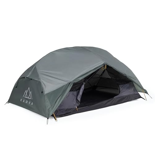 KADVA Zelt Expedit 2 Pro Wasserdichtes Leichtes und Geräumiges Zelt für 2 Personen 210 x 135 x 100 cm Ideal für Lange Reisen und Camping Ausgestattet mit Moskitonetzen und Zwei Vorräumen Farbe Silber KADVA Zelt Expedit 2 Pro Wasserdichtes Leichtes und Geräumiges Zelt für 2 Personen 210 x 135 x 100 cm Ideal für Lange Reisen und Camping Ausgestattet mit Moskitonetzen und Zwei Vorräumen Farbe Silber von KADVA