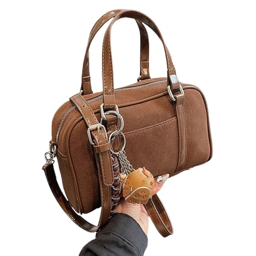 Frauen Vintage Faux Verklagte Lederhandtasche Mit Großer Speicherfläche Verstellbarer Gurtbodentasche Für Den Täglichen Gebrauch von KAHDGSS