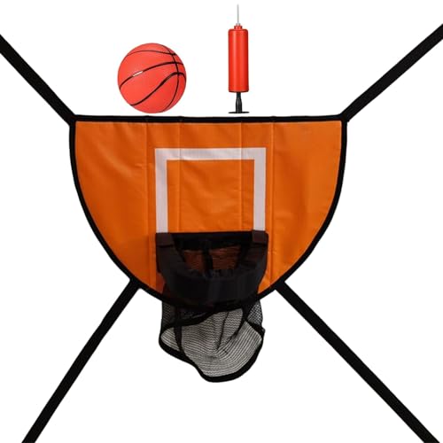 KAHDGSS Kleiner Basketballkorb für den Innenbereich, für Kinder, kleine Basketbälle, Wandhalterung, Dunks, Felge, Aufhängung mit kleinem Basketball-Set von KAHDGSS