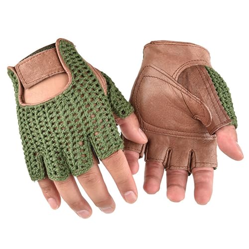 KAHDGSS Leichte Fingerhandschuhe, Fahrradhandschuhe, stoßdämpfende Handschuhe für Outdoor-Sportarten und Motorradfahren, 2 Stück von KAHDGSS