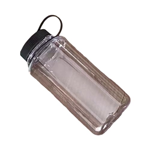 KAHDGSS Transparente Wasserflasche, 1000 ml, breite Öffnung, auslaufsicher, Trinkflasche, Wasserbecher, Trinkgeschirr, Becher für Schule, Outdoor-Sport von KAHDGSS