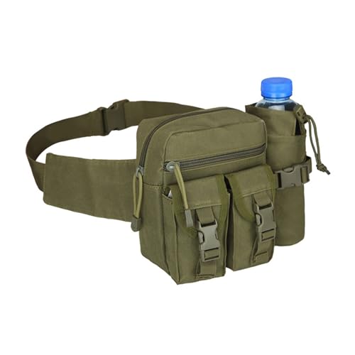 Tacticals Hüfttasche Angeltasche mit Wasserflaschenhalter, multifunktionale Bauchtasche für Radfahren, Wandern, Jagd, a von KAHDGSS