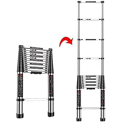 KAJDJDP Teleskopleitern, Mehrzweck-Aluminium-Geradeleiter, Faltbare, ausziehbare Teleskopleiter für eine Tragkraft von 330 Pfund/a/4,7 m/15,4 Fuß The vast Ocean von KAJDJDP