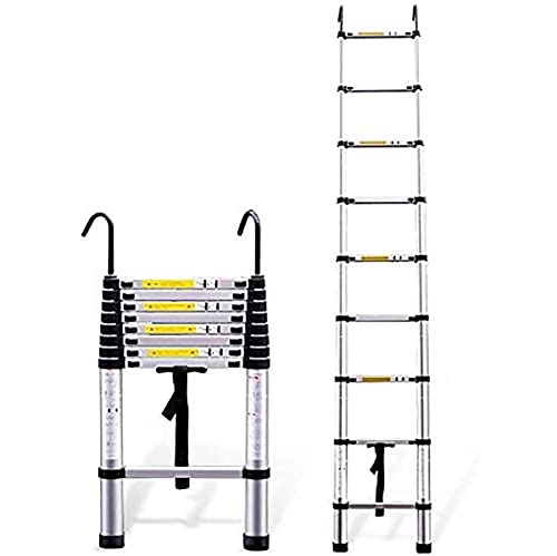 KAJDJDP Teleskopleitern, Motorleitern 6,6-20 Fuß Mehrzweck-Ausziehleiter aus Aluminium mit Haken Hochleistungs-Ausziehleiter für/a/2,6 M/8,5 Fuß The vast Ocean von KAJDJDP