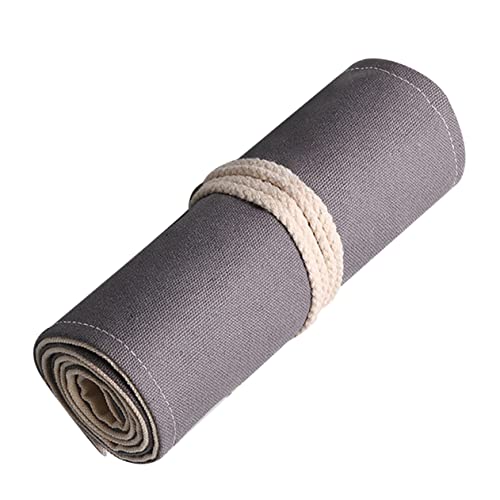 KALLORY 1stk Mäppchen Stifte-organisatoren Rollstifthalter Farbstifthalter Etui Aufbewahrungstasche Für Pinsel Bleistift-aufbewahrungs-Organizer Grey von KALLORY