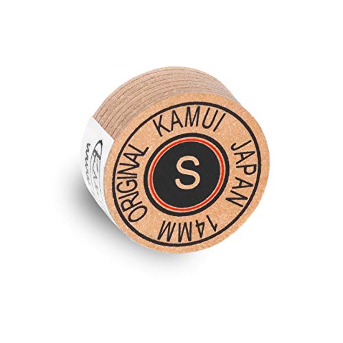 KAMUI Original laminierte Billard-Queue-Spitze – 1 Stück (weich, 14 mm) von KAMUI