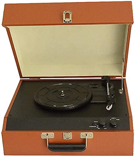 KANBUN Grammophon Plattenspieler Phonographen Kreative Antike Bluetooth Audio Vinyl Record Player PU Retro Phonographen Holz Europa MERYSELECT von KANBUN