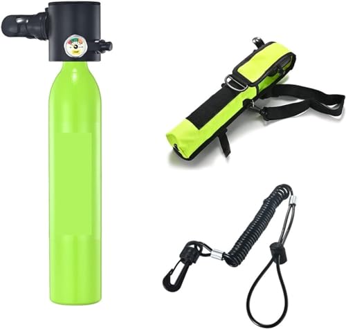 KANBUN Yngg 0,5 l Mini-Sauerstoffflasche, Tauchunterricht, Unterwasser-Atmung, Tauchausrüstung, Atem-Gerätetauchausrüstung (Farbe: Groen, Größe: M) von KANBUN