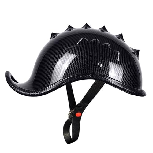 Retro Helm, Deutsche Motorrad Jethelm, ECE/DOT Zertifiziert Jethelm Roller-Helm Scooter-Helm, Für Herren und Damen Roller-Helm mit Herausnehmbares Innenfutter E,M(57-58CM) von KANMUASD