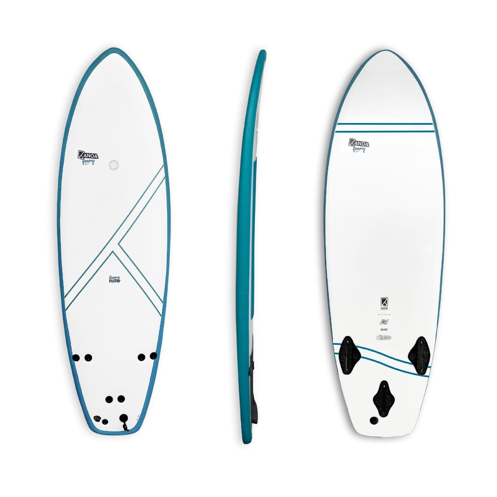 Foamy FLOW X FCS 4'8 Performance Riverboard für Einsteiger und Intermediates von KANOA SURFBOARDS