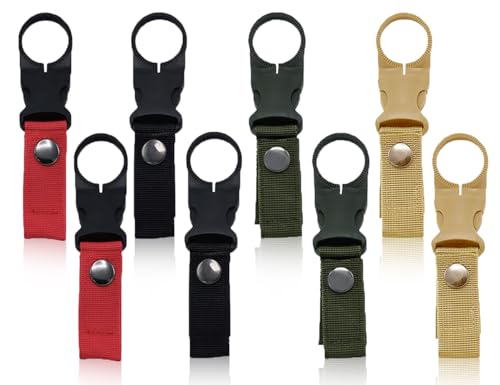 KAPSING 8 Stück Nylon Gürtel Flaschenhalter Clips, 4 Farben Rucksack flaschenhalter, Wasserflaschen Schnallen Halter Haken, Wasserflasche Schnalle Flaschenhalter Clips KAPSING 8 Stück Nylon Gürtel Flaschenhalter Clips, 4 Farben Rucksack flaschenhalter, Wasserflaschen Schnallen Halter Haken, Wasserflasche Schnalle Flaschenhalter Clips von KAPSING