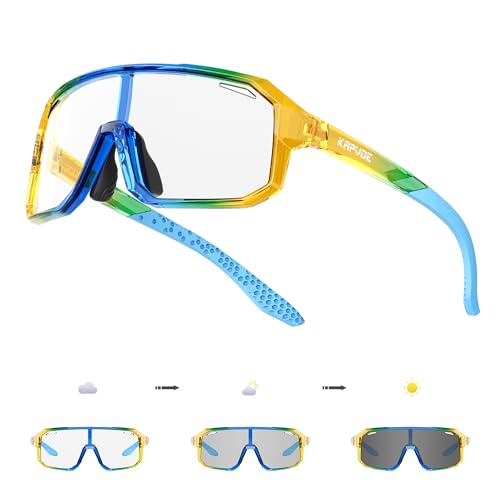 KAPVOE Photochromatische Selbsttönend Kinder Sonnenbrille Jugend Baseball Sonnenbrille UV400 Schutz Leicht TR90 Rahmen Fahrradbrille für Jungen Mädchen Sport Radfahren 11 KAPVOE Photochromatische Selbsttönend Kinder Sonnenbrille Jugend Baseball Sonnenbrille UV400 Schutz Leicht TR90 Rahmen Fahrradbrille für Jungen Mädchen Sport Radfahren 11 von KAPVOE