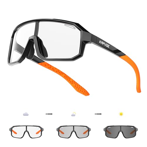 KAPVOE Photochromatische Selbsttönend Kinder Sonnenbrille Jugend Baseball Sonnenbrille UV400 Schutz Leicht TR90 Rahmen Fahrradbrille für Jungen Mädchen Sport Radfahren 01 KAPVOE Photochromatische Selbsttönend Kinder Sonnenbrille Jugend Baseball Sonnenbrille UV400 Schutz Leicht TR90 Rahmen Fahrradbrille für Jungen Mädchen Sport Radfahren 01 von KAPVOE