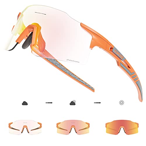 KAPVOE Fahrradbrille MTB Brille Selbsttönend Klar Radbrille Rennrad Sportbrille Sonnenbrille Radsport Laufen Golf Fahrerbrille Baseball Herren Damen KAPVOE Fahrradbrille MTB Brille Selbsttönend Klar Radbrille Rennrad Sportbrille Sonnenbrille Radsport Laufen Golf Fahrerbrille Baseball Herren Damen von KAPVOE