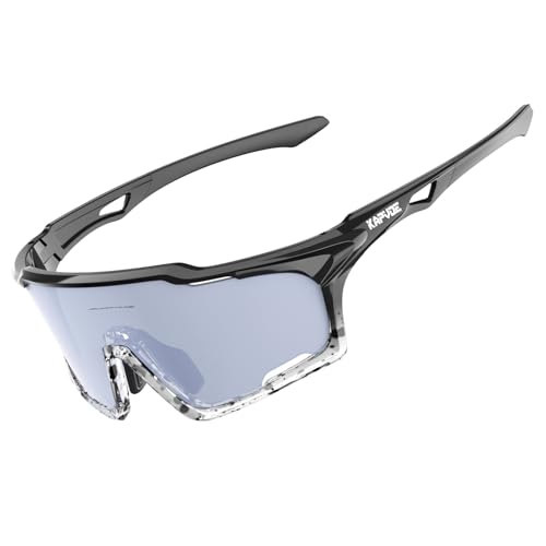KAPVOE Fahrradbrille mit PC-Gläsern, Belüftungssystem, TR90 Rahmen, UV400 Schutz - Sportbrille für Damen und Herren, MTB, Autofahren, Sport-Sonnenbrille 01 KAPVOE Fahrradbrille mit PC-Gläsern, Belüftungssystem, TR90 Rahmen, UV400 Schutz - Sportbrille für Damen und Herren, MTB, Autofahren, Sport-Sonnenbrille 01 von KAPVOE